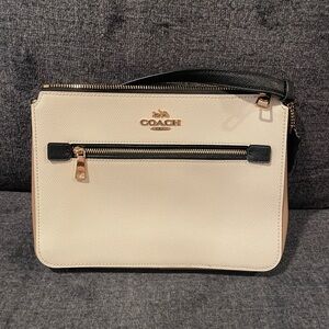 Coach Black and Cream Crossbody Bag